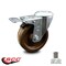 Service Caster 4 Inch High Temp Phenolic Wheel Bolt Hole Caster with Total Lock Brake SCC SCC-BHTTL20S414-PHRHT - alternate 1